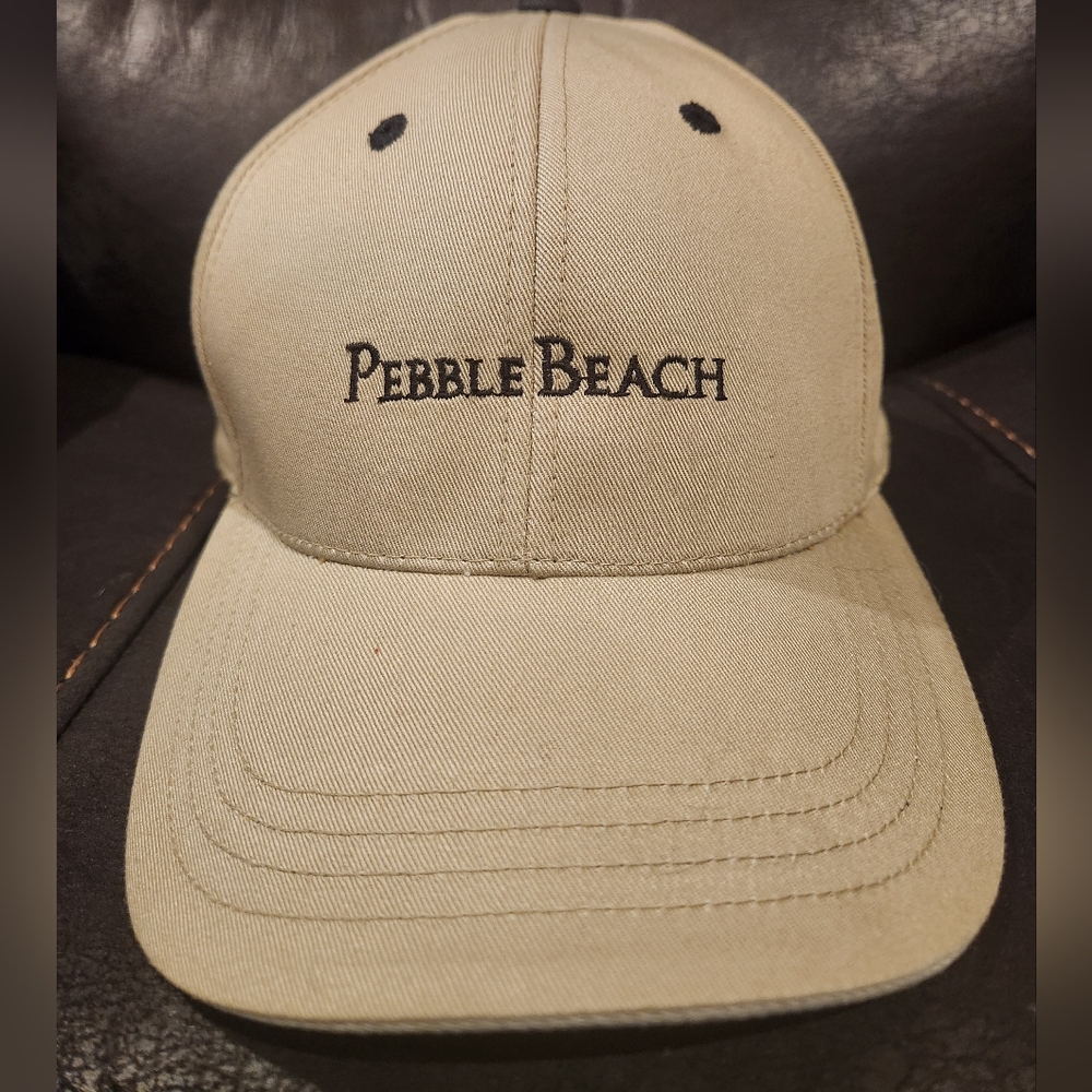 Pebble Beach Beige Cap